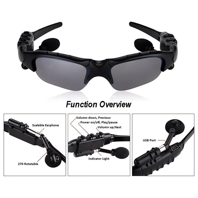 GtyGo Glasses Earphones Wireless Bluetooth Sunglasses